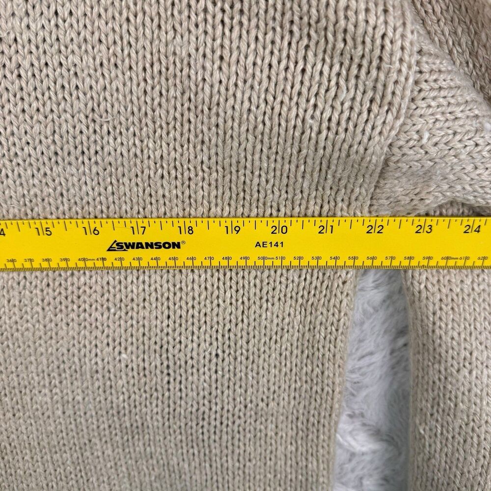 Vintage Classic Elements Sweater Womens Medium Beige‎ Cottagecore Grandmacore - Picture 9 of 10